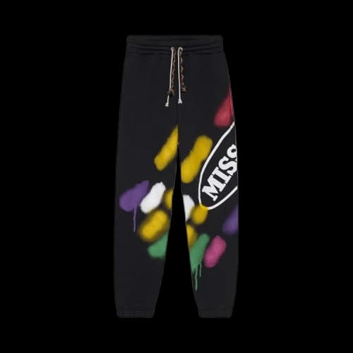 Palm Angels x Missoni Sport Sweatpants 'Black/White'