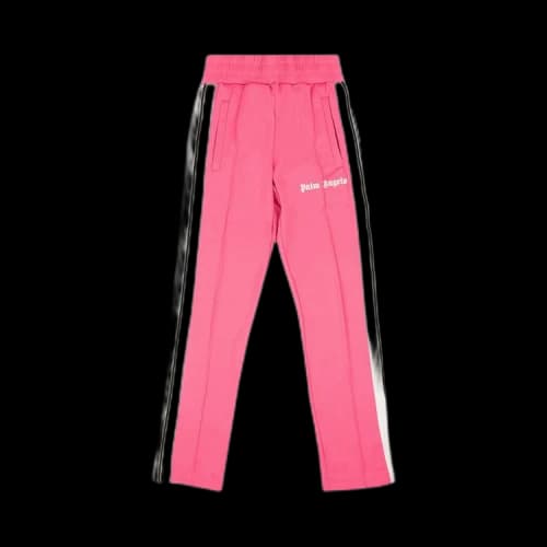 Palm Angels Womens Track Pants Fuchsia/White