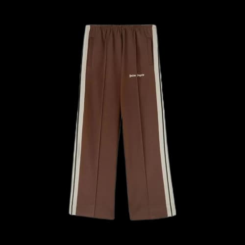 Palm Angels Athleisure Cropped Top 'Brown/White'