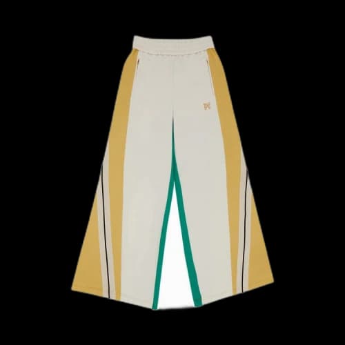 Palm Angels Monogram Colorblock Wide Track Pant 'Off White/Multicolor'