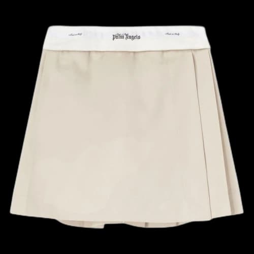 Palm Angels Reversed Waistband Chino Skirt Beige