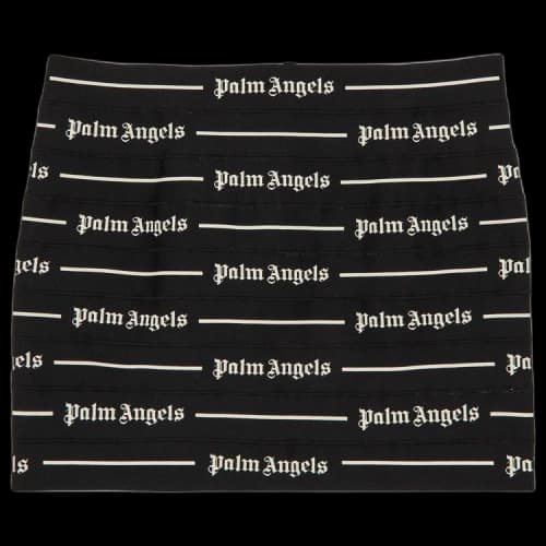 Palm Angels Classic Logo Tape Mini Skirt 'Black/Off White'