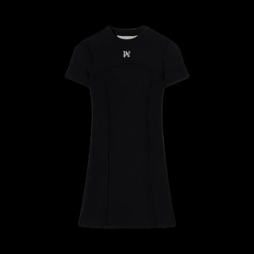 Palm Angels Monogram Mini Dress Black