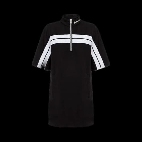 Palm Angels Zipped Track Dress 'Black/White'