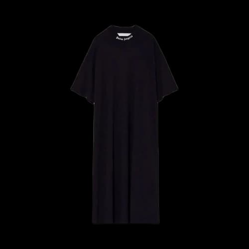 Palm Angels Logo-Print T-Shirt Dress 'Black/White'