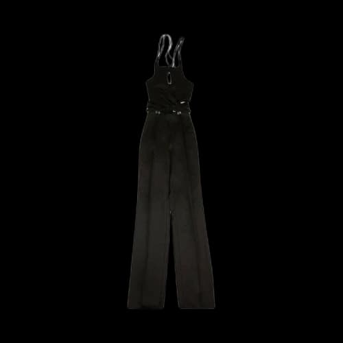 Palm Angels Cut Out Halter Neck Jumpsuit 'Black'