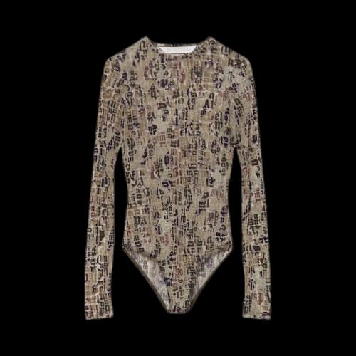 Palm Angels Camo Bodysuit 'Military Green'