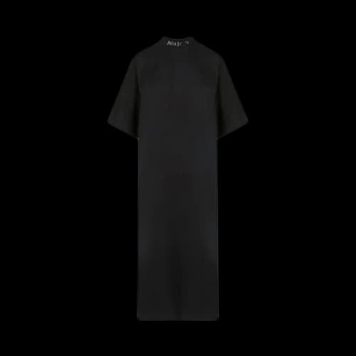 Palm Angels Classic Logo Over Tee Dress Black/White