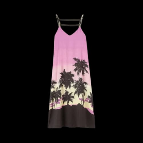 Palm Angels Sunset Straps Midi Dress 'Purple/Blue'