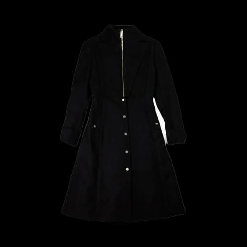 Palm Angels Wool Waisted Coat 'Black'