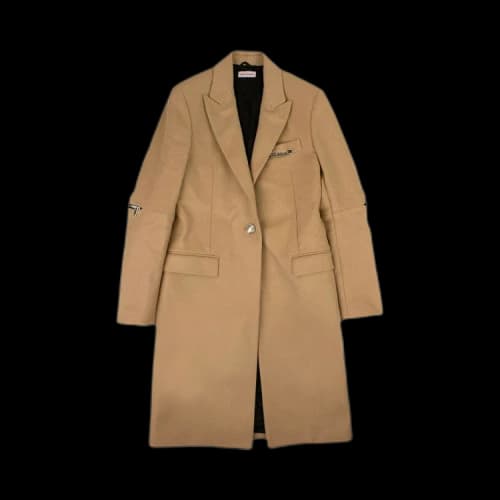 Palm Angels Wool Camel Coat 'Beige'