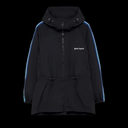 Palm Angels Rainbow Track Windbreaker 'Black/White'