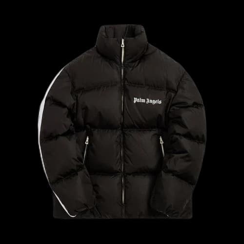 Palm Angels Crop Track Down Jacket 'Black/White'