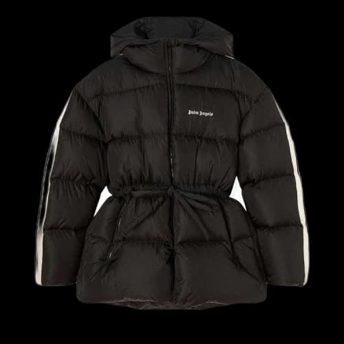 Palm Angels Waist Belt Down Jacket Black