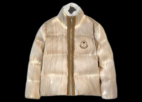 Palm Angels Moncler Maya Down Jacket Ocher Yellow