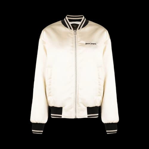 Palm Angels Classic Logo Bomber Jacket White