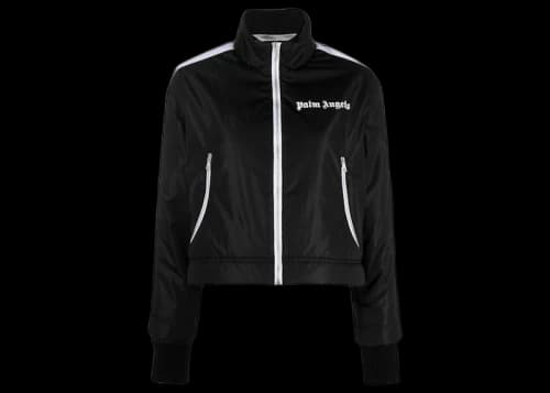 Palm Angels Lightweight Cropped Puffer Jacket Black