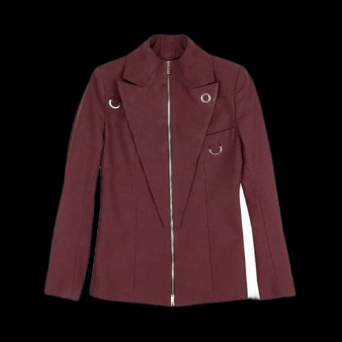 Palm Angels Zip Up Blazer Jacket 'Red'
