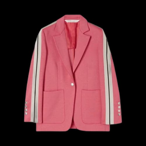 Palm Angels Track Blazer 'Fuchsia/White'
