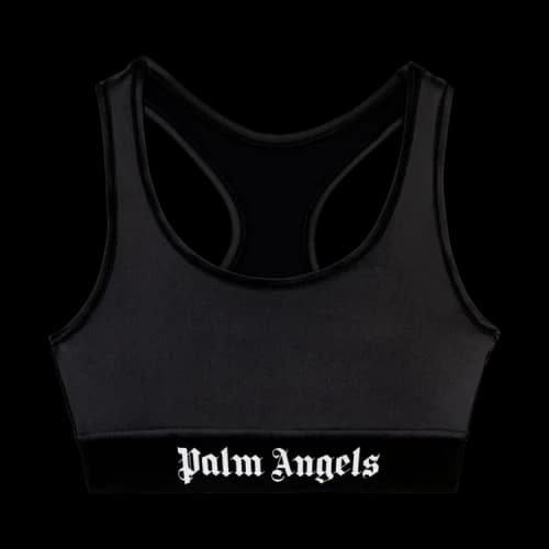 Palm Angels Classic Logo Sports Bra 'Black/White'