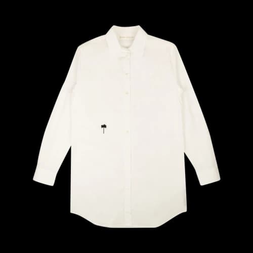 Palm Angels PXP Overshirt 'White/Black'