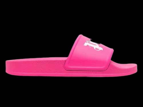 Palm Angels Pool Slides Fuschia White (Women's)
