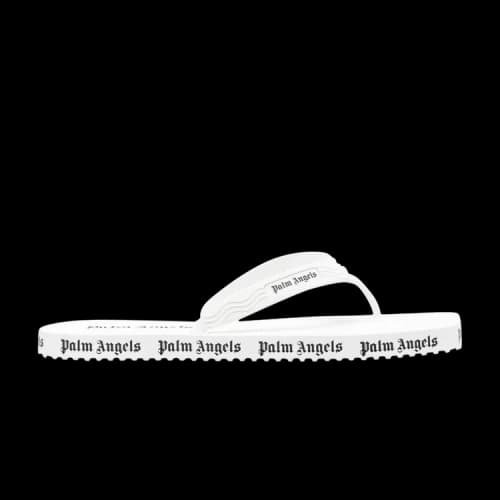 Palm Angels Flip Flops 'Allover Logo - White' (Women's)