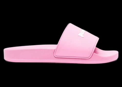 Palm Angels Essential Logo Pool Slides Fuchsia Fluo (Women's)
