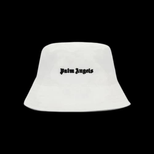 Palm Angels Classic Logo Bucket Hat 'White/Black'