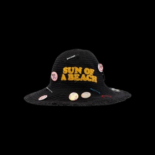 Palm Angels Soab Rafia Hat 'Black/Yellow'