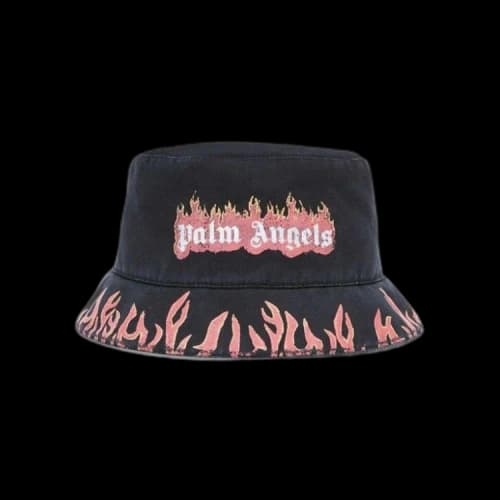 Palm Angels Burning Bucket Hat 'Black/Red'