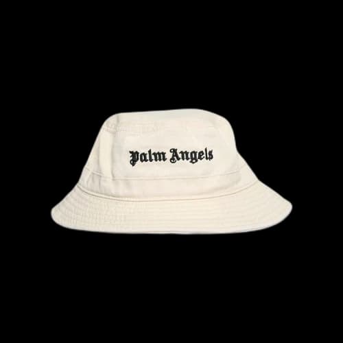 Palm Angels Classic Logo Bucket Hat 'Beige/White'