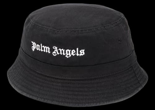Palm Angels Logo Bucket Hat Black