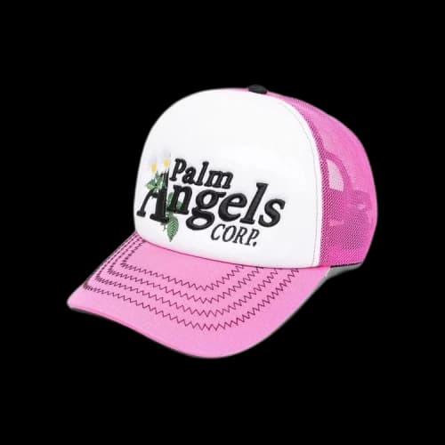 Palm Angels Daisy Logo Cap 'Pink Black'