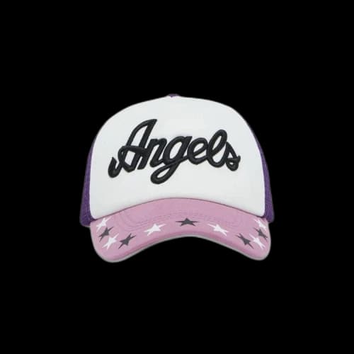 Palm Angels Star Trucker Cap Lilac/Black