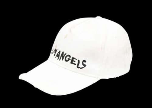 Palm Angels Miami Ripped Logo Cap White