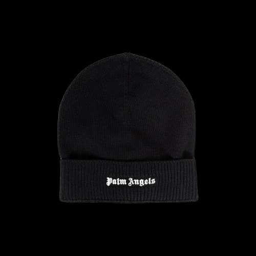 Palm Angels Classic Logo Beanie 'Black/White'
