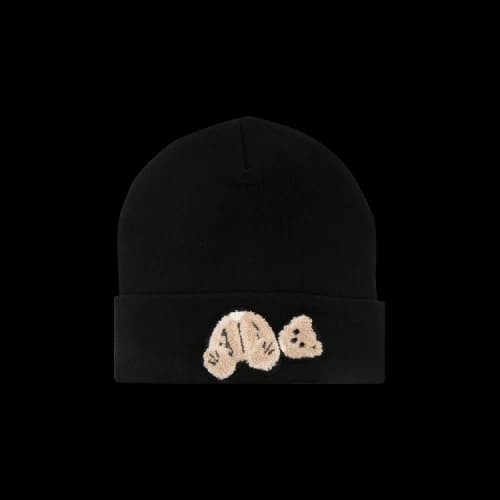 Palm Angels Women PA Bear Beanie Black/Brown