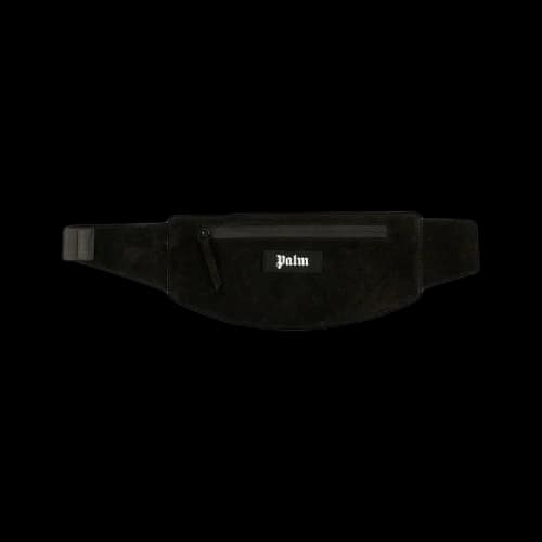 Palm Angels Suede Fanny Pack Bag 'Black'