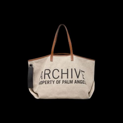 Palm Angels Archive Cabas Bag 'Off-White/Black'