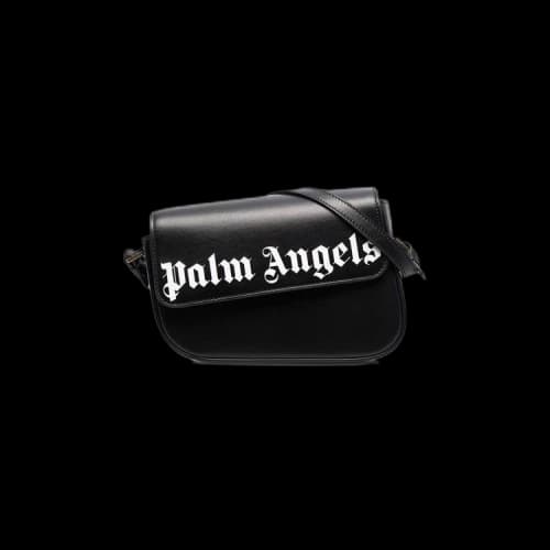 Palm Angels Crash Logo Shoulder Bag 'Black/White'