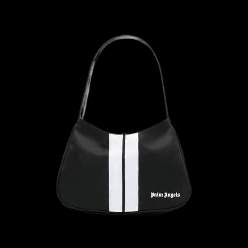 Palm Angels Venice Track Hobo Bag 'Black/White'