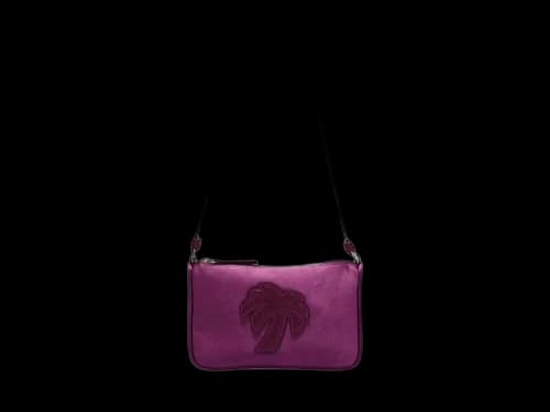 Palm Angels Satin Palm Shoulder Bag Purple
