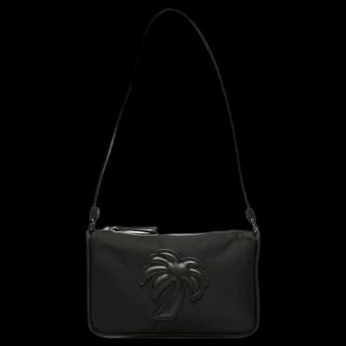 Palm Angels Nylon Palm Shoulder Bag 'Black/Black'