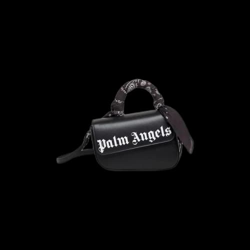 Palm Angels Bandana Handle Crash Bag 'Black/White'