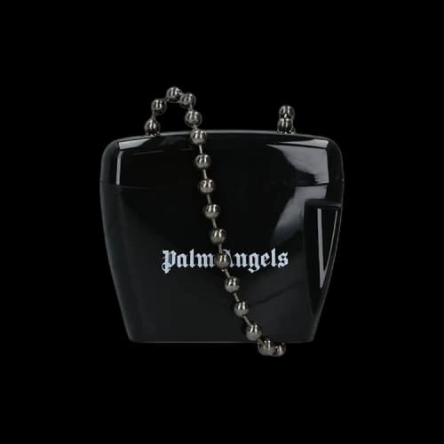 Palm Angels Mini Padlock Bag 'Black/White'