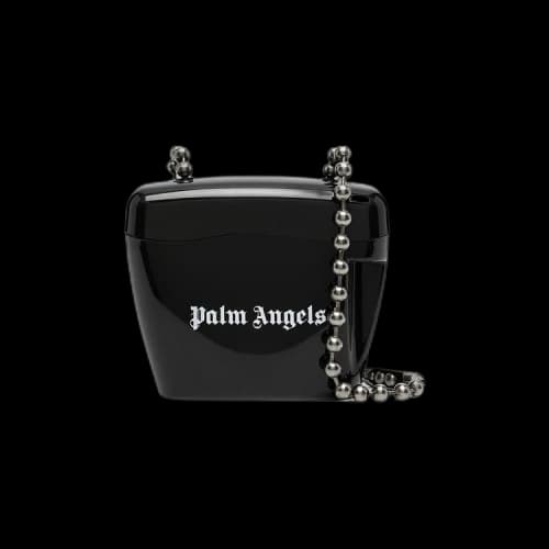 Palm Angels Mini Padlock Bag 'Black/White'