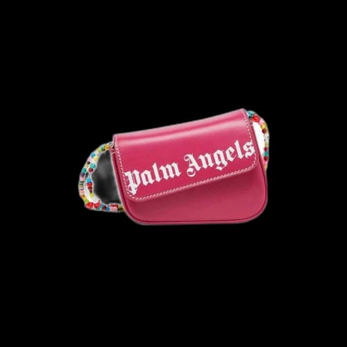 Palm Angels Mini Beads Crash Bag 'Raspberry/White'