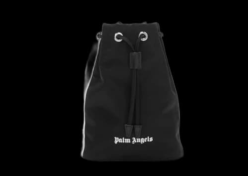 Palm Angels Venice Track Drawstring Bag Black/Off-white