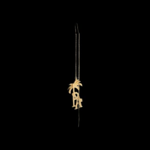 Palm Angels Palm Pendant Earrings 'Gold'